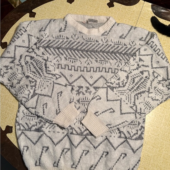 Jargon Other - Vintage Gray Patterned Unisex Sweater